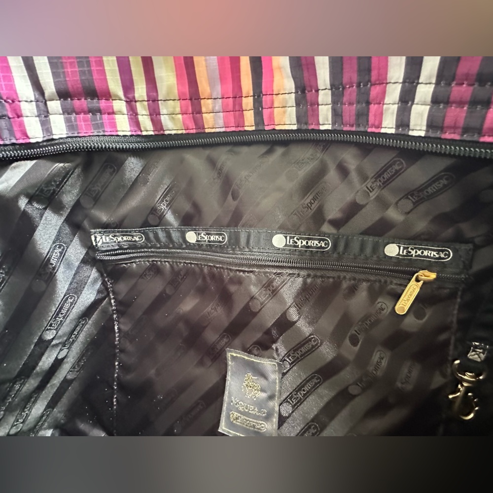 Lesportsac Carlin Foldable Striped Tote Bag - Picture 7 of 16
